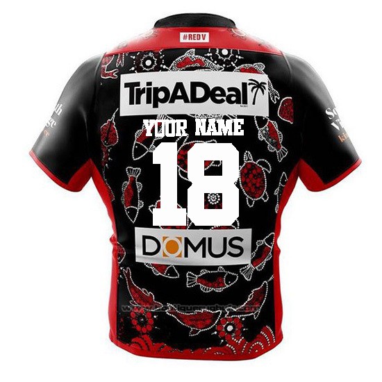 Maillot St George Illawarra Dragons Rugby 2019 Heroe Font01
